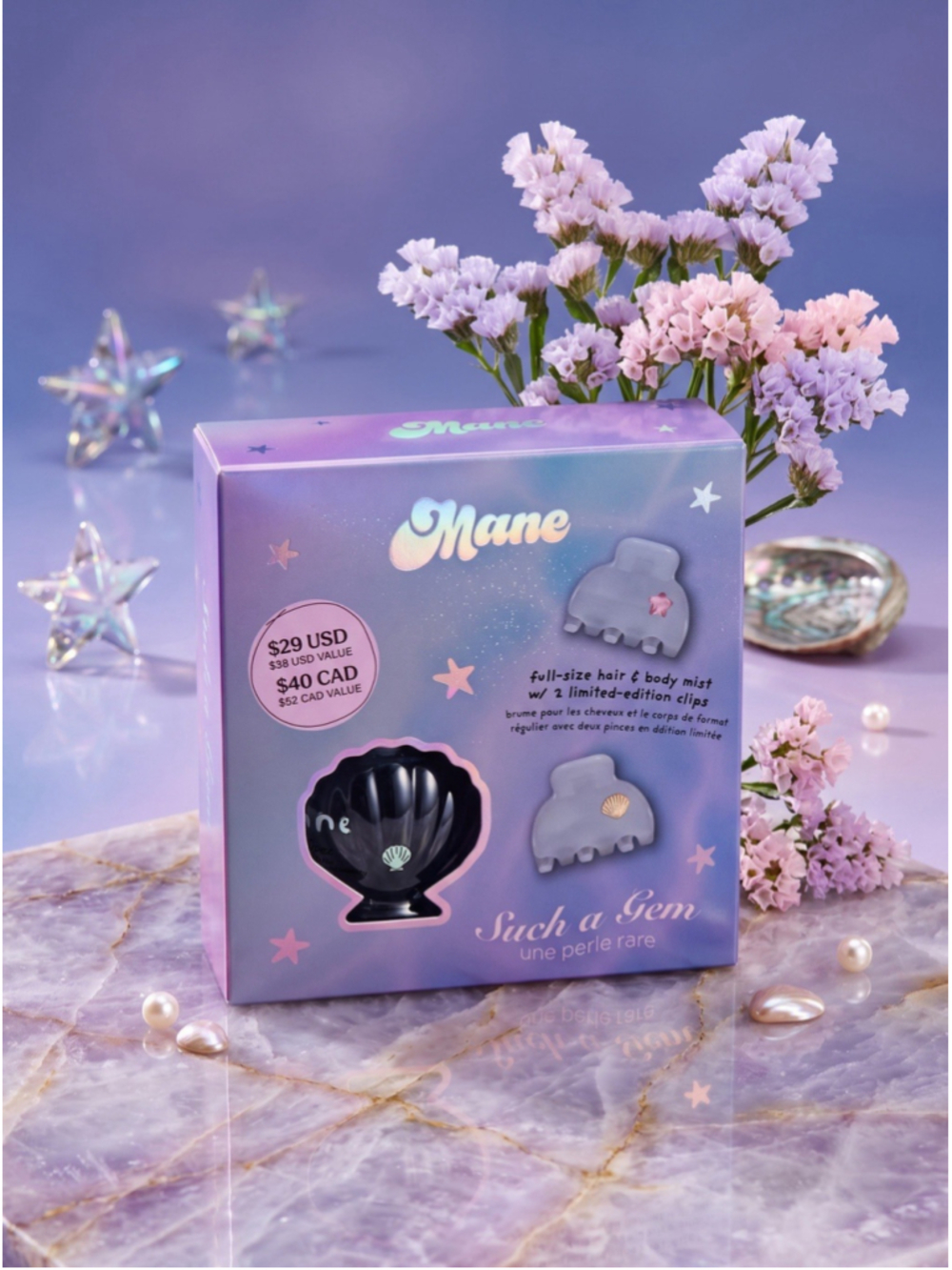 Mane Sea Sweet Such a Gem Hair & Body Mist Kit with Limited Edition Clips